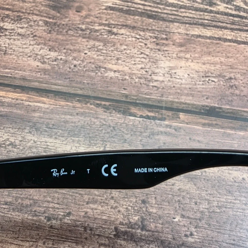 Ray-Ban Jr Black New Wayfarer Eyeglasses RJ 9052S 100/2 47-15-125 Kids Frames